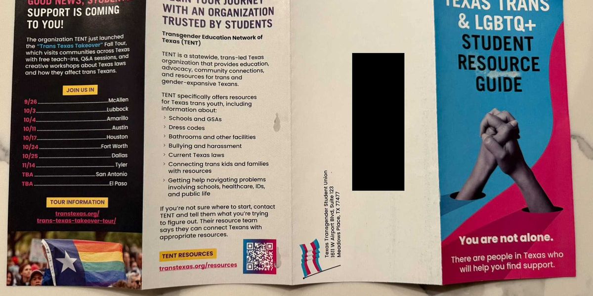 No matter who paid for it, Texas trans mailer highlights predatory radicalism or it texas trans mailer highlights predatory radicalism