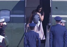 Scary Moment as Usha Vance and Infant Nearly Fall from Helicopter Stairs as Servicemen Refuse to Move