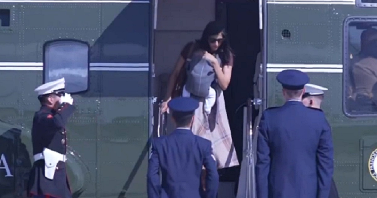 Scary Moment as Usha Vance and Infant Nearly Fall from Helicopter Stairs as Servicemen Refuse to Move or oct 6 2026 new