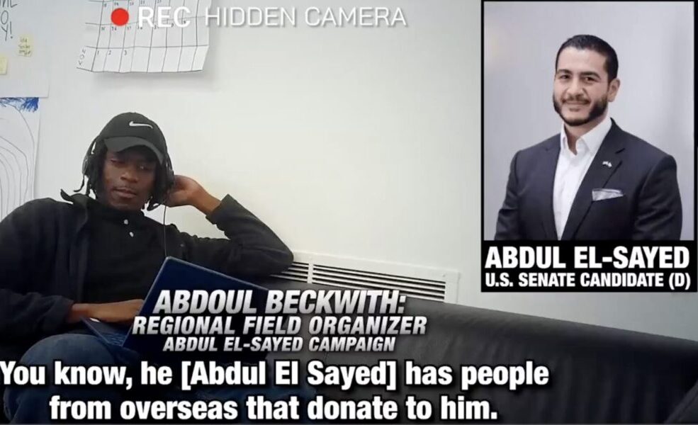 Abdul El-Sayed Campaigner Admits To Highly Illegal Practices In Shock Undercover Recording original omg el sayed e1792504695306