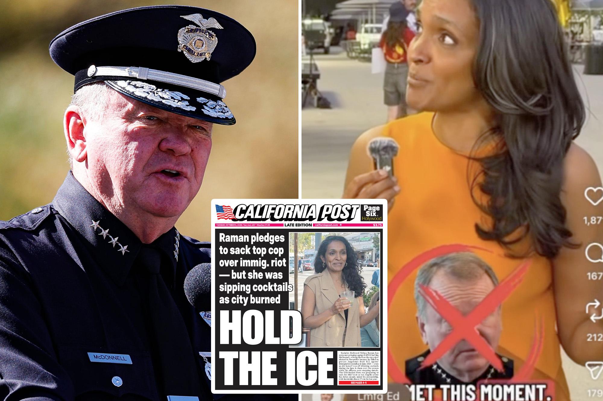 LAPD top boss slams Nithya Raman after campaign video brands him ‘fascist liar’ ramn2