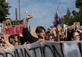 Protests Spread Across France as Unions Join Student Demonstrations