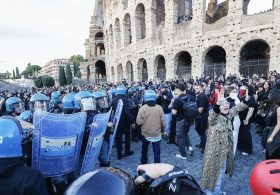 Italy: Leftist and Migrant Rioters Storm Rome’s Colosseum as Violence Spreads Across Europe