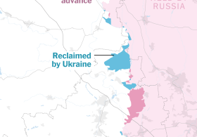 Ukraine Claws Back Land in the Donbas, Thwarting a Russian Push