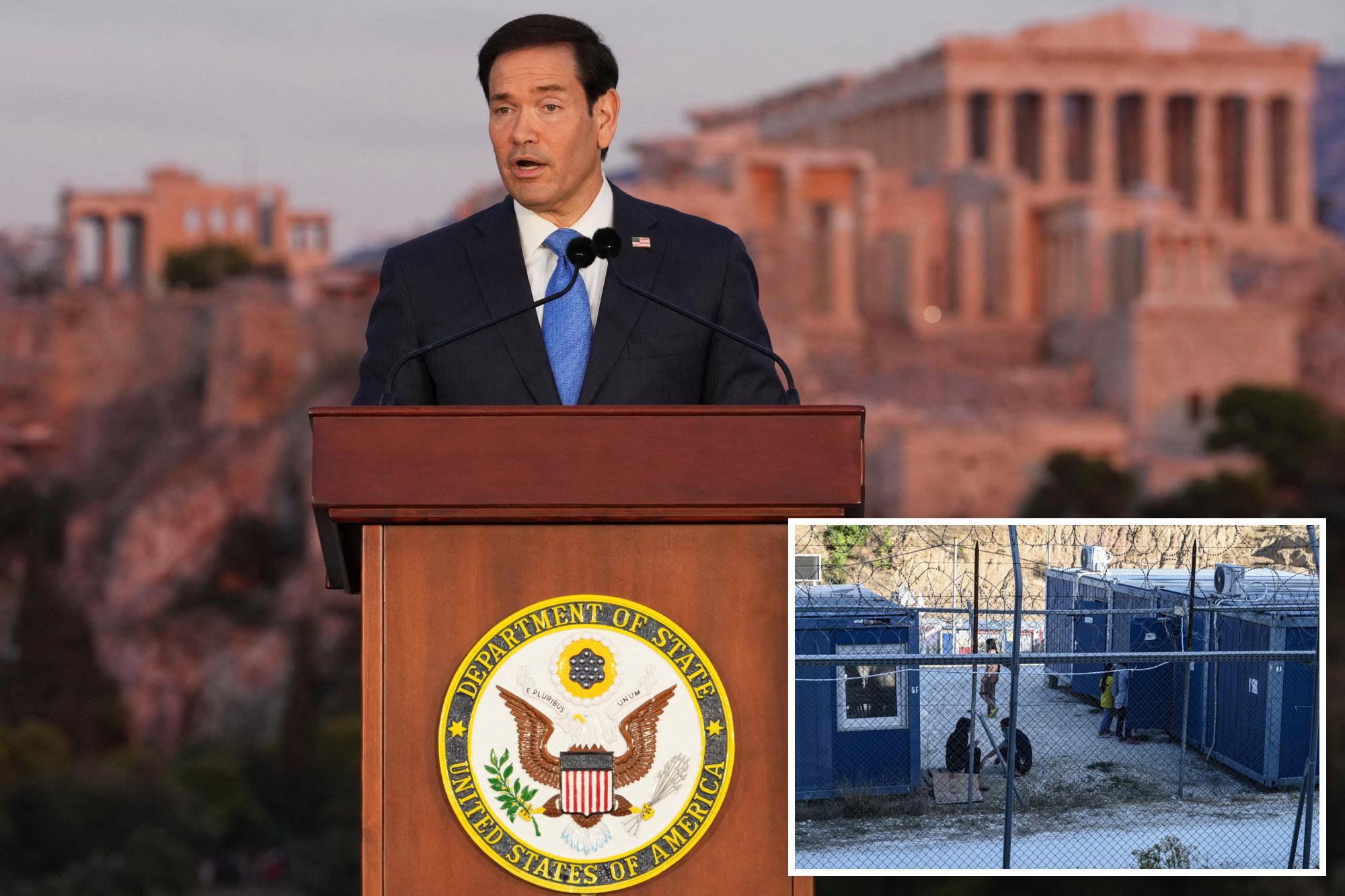 Marco Rubio declares West is ‘at an inflection point’ in speech at Acropolis of Athens, warns Europe must ‘confront dangers’ rubio athens greece dangers comp 1
