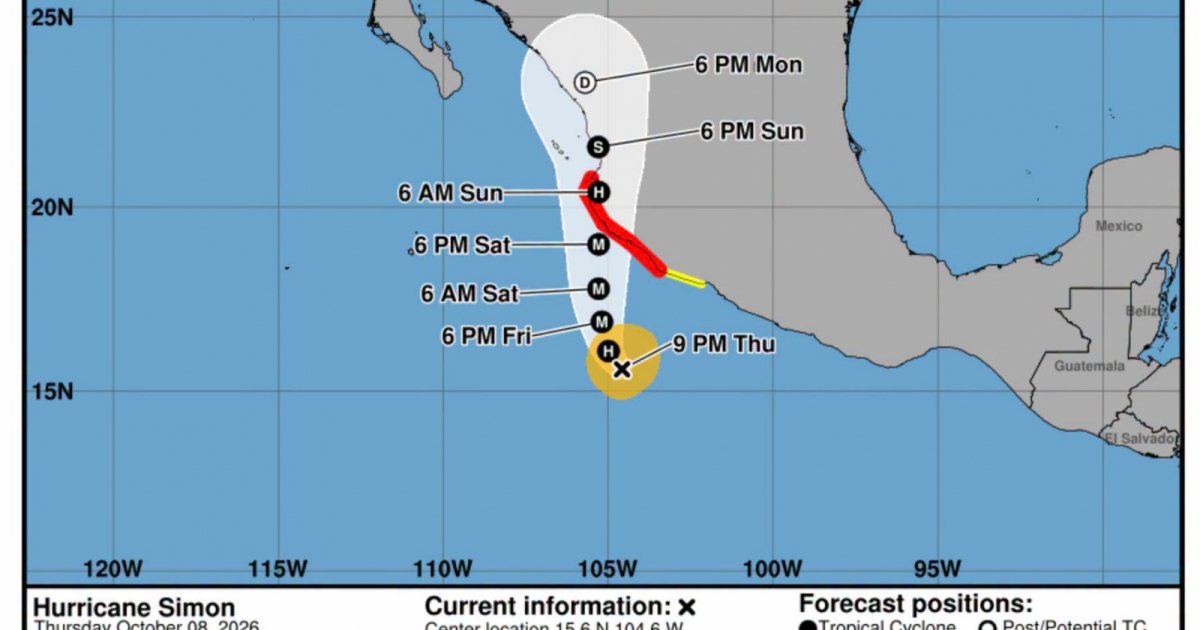 Storm Simon Strengthens Into Category 1 Hurricane, Could Explosively Hit Mexico Soon simon