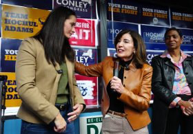 House hopeful Cait Conley campaigns with Hochul after Dem’s ‘got to go’ video