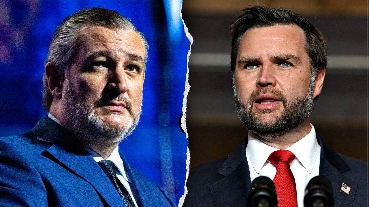 Cruz-Vance rivalry heats up as Texas senator suggests VP is 'feeling insecure' ted cruz jd vance republican convention