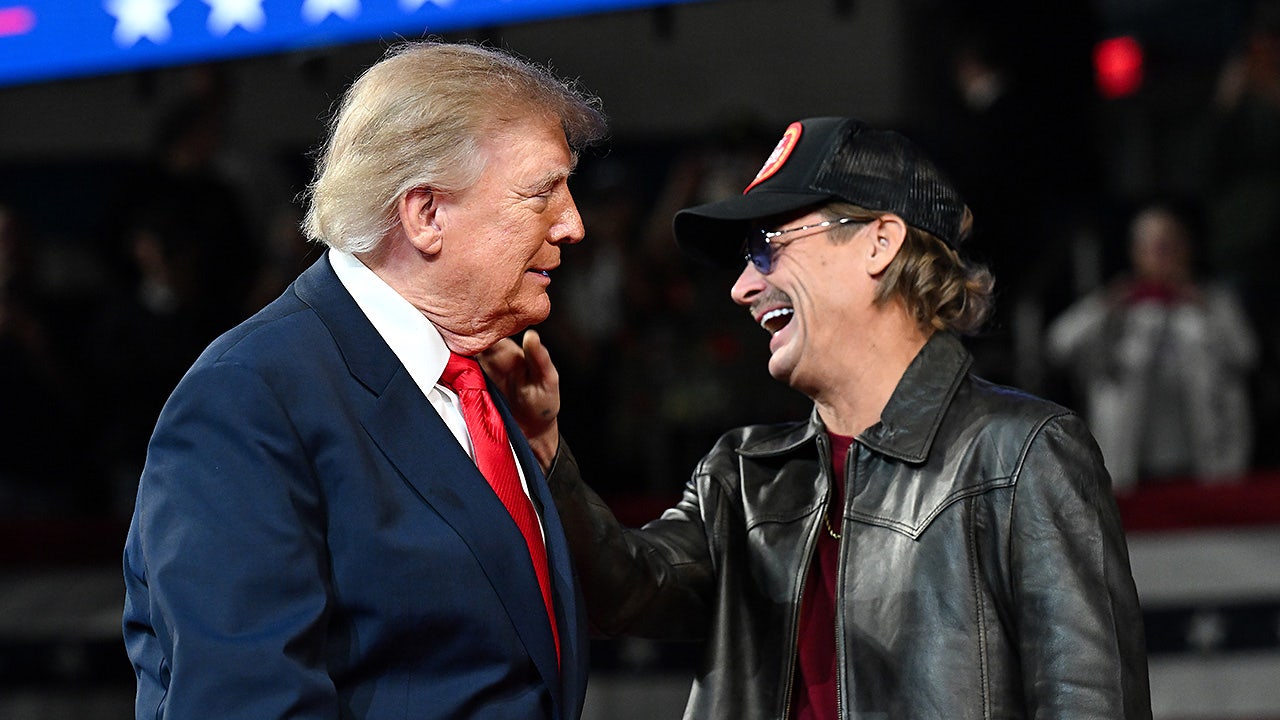 President talks 'Trump Ocean,' trades jokes with Tennessee crowd as Kid Rock kicks off sprawling rally trump kid rock tennessee