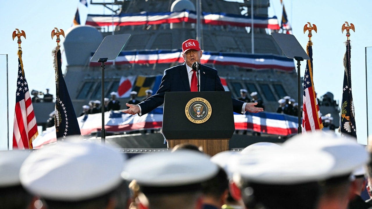 Trump reveals surprise American taxpayer stake in new $6.6B submarine deal trump ship submarine
