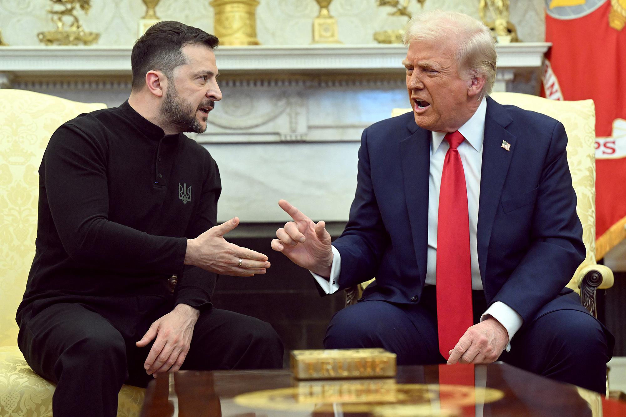 Trump rips Zelensky, refers to infamous Oval Office blowup in call to end Ukraine war: ‘Time for someone else to negotiate’ trump zelensky comp