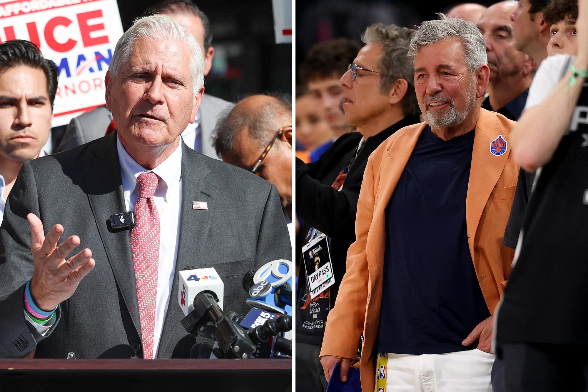 Knicks owner James Dolan to host $10K-per-ticket MSG fundraiser for NY gov candidate Bruce Blakeman undraiser comp