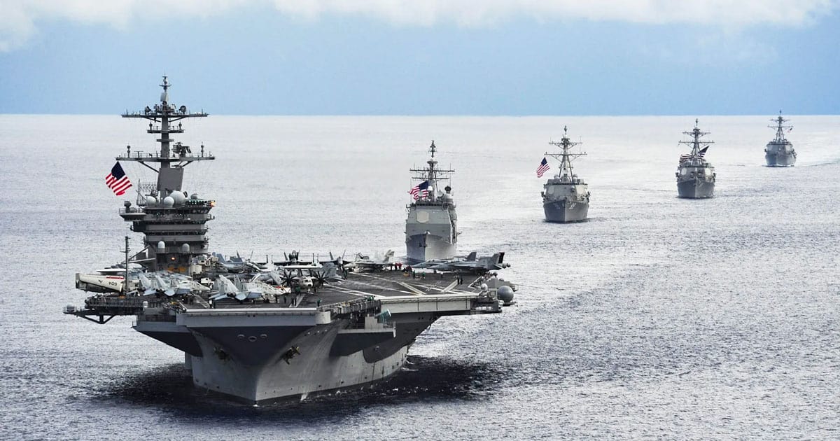 USS Theodore Roosevelt Deployed to Middle East as U.S Weighs Three-Carrier Force uss theodore roosevelt carrier strike group