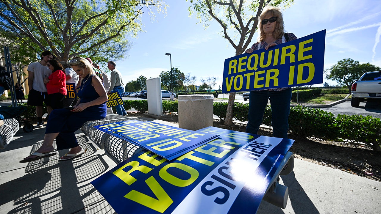 Radical anti-Trump language riddles California voter guide on high-stakes ballot measure voter id sign