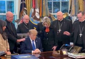 Bishops Say They Didn’t Give Permission for White House to Use Photos of Them With Trump