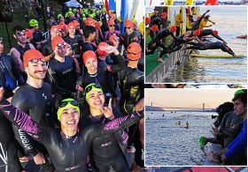 New York City’s triathlon makes a triumphant return as endurance fanatics brave the Hudson River: Photos