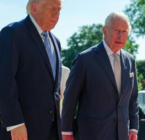 Trump, King Charles observe fife and drum performance during Royal visit