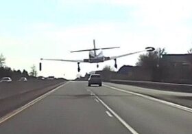 WATCH: Plane makes perfect emergency landing on highway