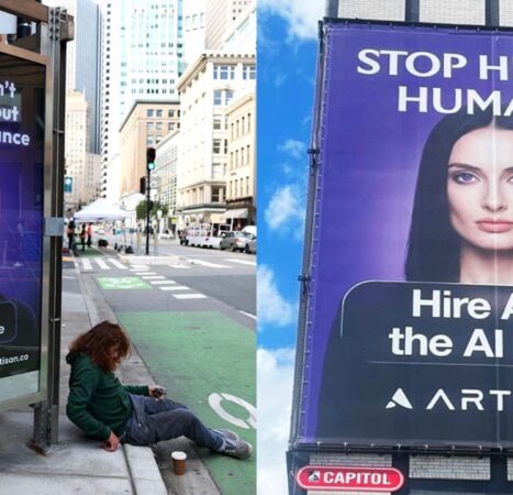 ‘Stop Hiring Humans’ Billboards Spark Backlash as ‘AI Employees’ Push Fuels Fears of Mass Job Replacement