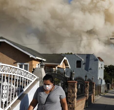 California Gov Newsom declares state of emergency as LA warehouse fire continues to burn, spew smoke