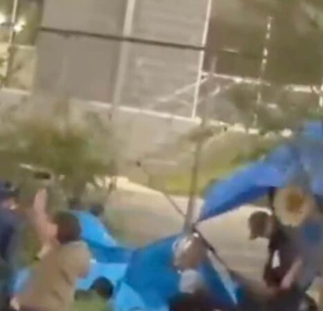 Leftists Sent ‘Scrambling’ for Cover as Storm Wipes Out Antifa Camp