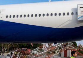 Passengers Panic As Commercial Plane Strikes Pole Upon Landing