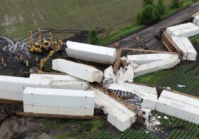 Severe Weather Causes Major Train Derailment