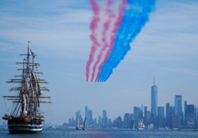Parade of Tall Ships cruises through New York Harbor to celebrate Sail4th 250: Photos