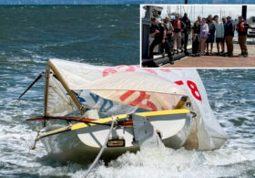 Sailing vessel suddenly capsizes off California coast sparking frantic rescue mission