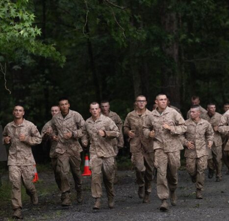 Watch: Local Marines Lead Crowd of Flag-Carrying Civilians on Run Through Central Park, Working to Restore Patriotism