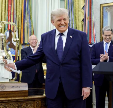 Baby’s first stock portfolio: Trump marks ‘Trump Accounts’ launch with historic bell-ringing