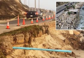 Apocalyptic pictures show Malibu beach destroyed by sudden coastal erosion
