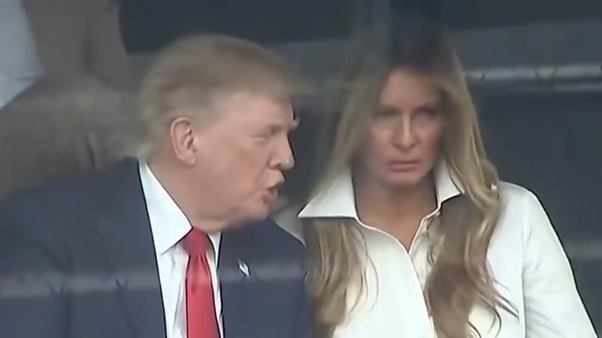 What Trump and Melania appeared to whisper during 'intense' VIP suite exchange... as Natalie Harp stood just behind them 110818545 0 image m 18 1787585699062
