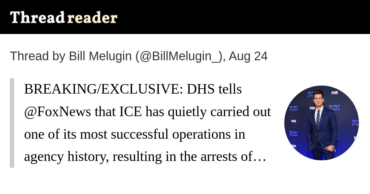 ICE carries out massively successful operation in Maryland and Virginia… 2091952958611263787