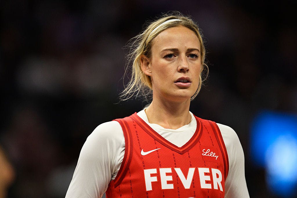 Sophie Cunningham fans clash with trans activists outside Fever game… GettyImages 2221202050