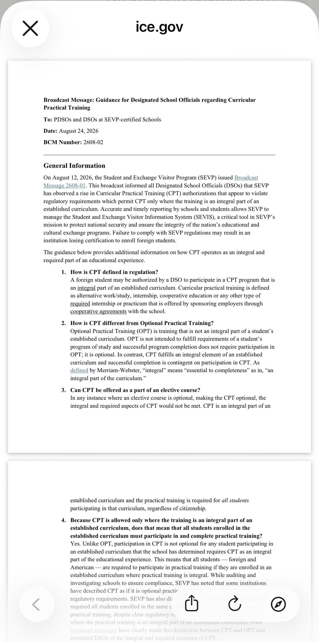 The federal government just took direct aim at CPT… QTZ