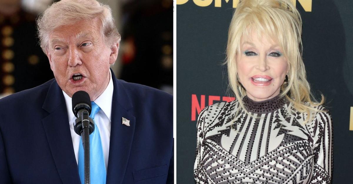 Trump pays emotional tribute to Queen of Country, orders flags lowered… donald trump tribute dolly parton 1787685150709