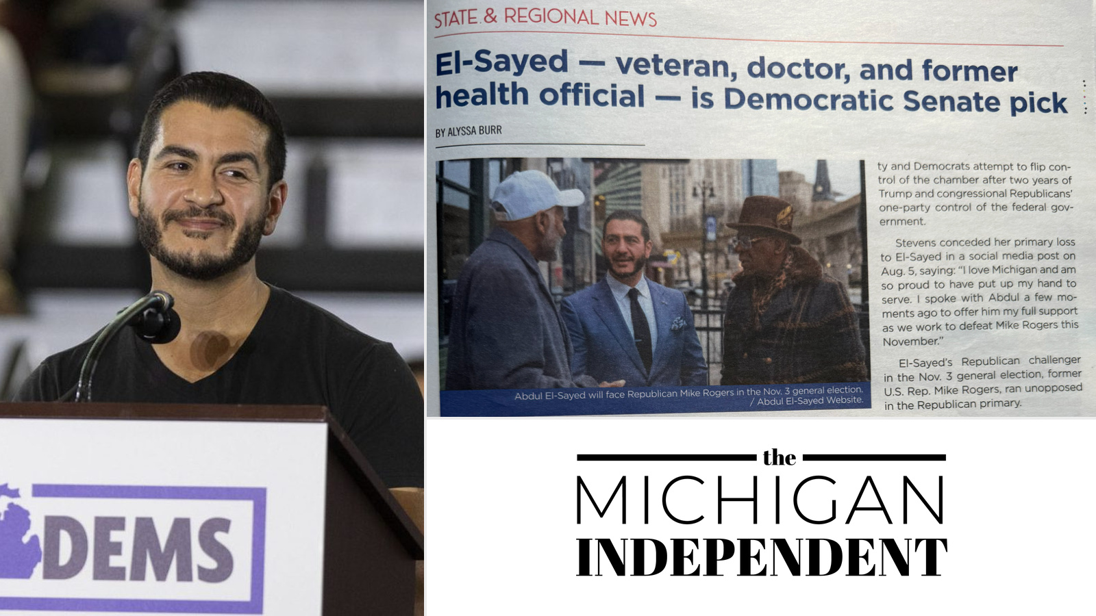 Soros-Funded Fake News Site Falsely Describes Abdul El-Sayed as 'Veteran' in Mailer Sent to Michigan Voters eature composite v4
