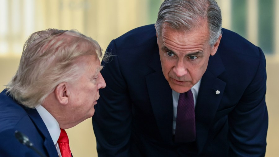 76 percent in Canada say ending US trade negotiations was right call: Survey trump donald carney mark 09282025 AP26167418913829 1 1