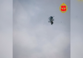 WATCH Russian drone interceptor in action – MOD footage