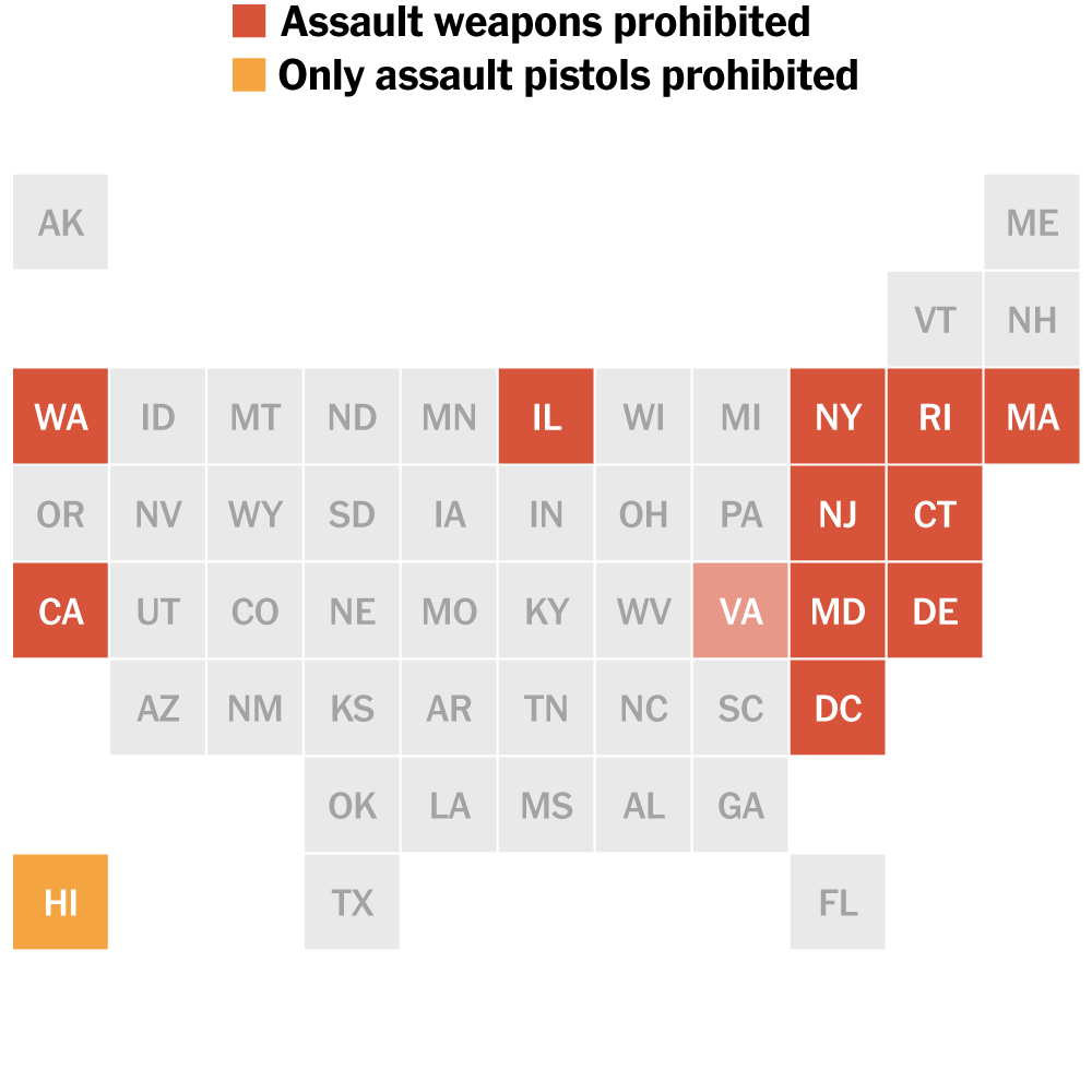 Tracking Assault Weapons Bans Across the Country as Court Battles Continue 2026 08 26 assault weapon bans index mediumSquareAt3X v8