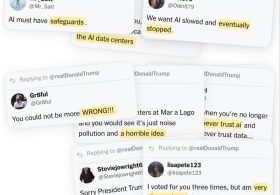 Trump Defended A.I. Data Centers on Truth Social, and Commenters Clapped Back