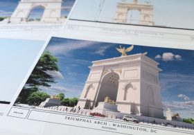 Trump says plan for DC triumphal arch will convert to ‘top grade military complex’