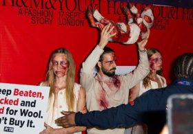 PETA Protesters Crash H&M Runway Show in London