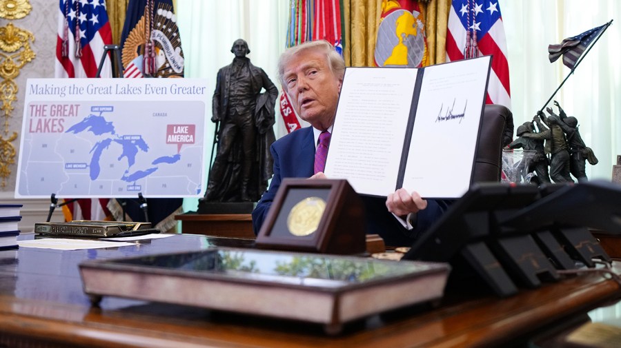 Majority of Americans against Lake Ontario name change, Canada tariffs: Poll TrumpLakeOntario Manchester Getty AndrewHarnik