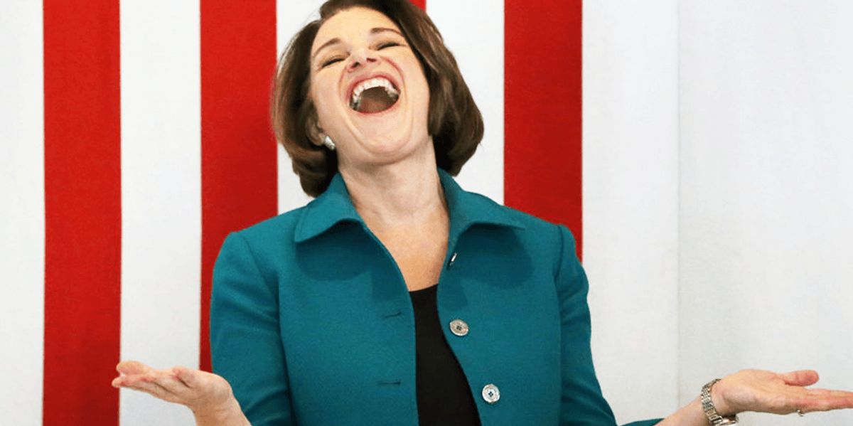 Amy Klobuchar caught (again) doing the same thing over and over amy klobuchar caught again doing the same thing over and over