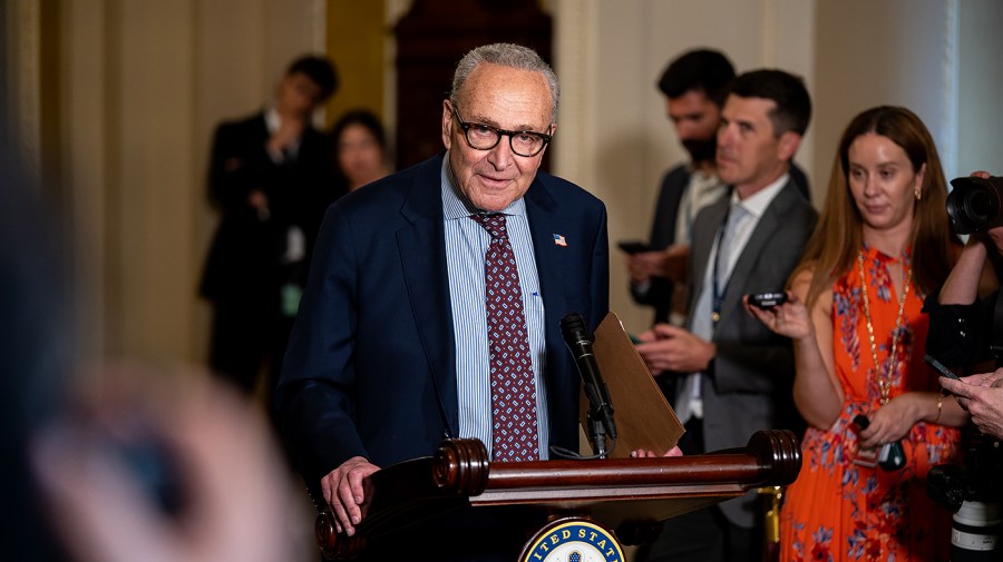 Live updates: Congress returns with AI top of mind schumerchuck 080426nk01 w
