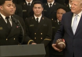 Naval Academy Graduate Landon Robinson Goes Viral for Wearing His Marine Dress Blues to First NFL Game