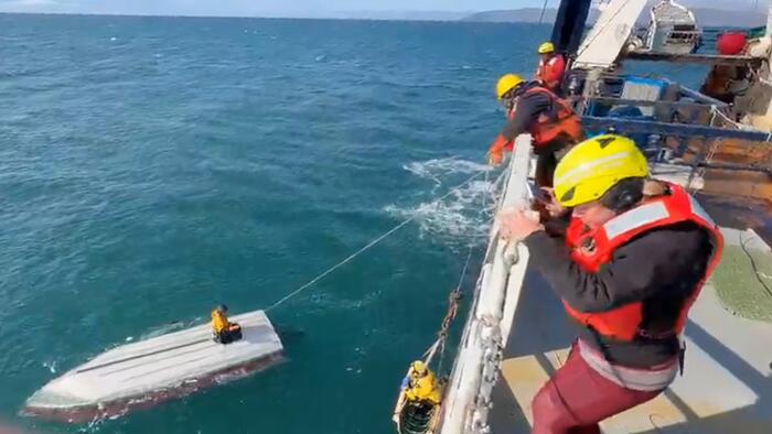 Teen Rescued From Frigid Alaskan Waters After Drifting For Days teen rescue alaska bering sea