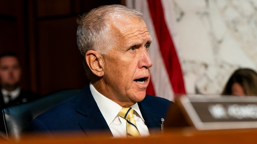 Tillis urges Trump to fire Hegseth over ‘inept management’ of military tillisthom 080426gn11 w